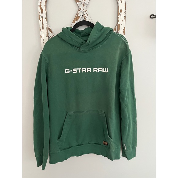 G-Star Raw Graphic Core Hooded Sweater‎ Size XL Green - Picture 1 of 6